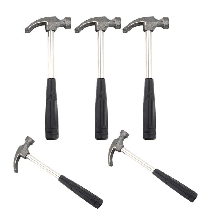 Garneck 5PCS Mini Claw Hammer Rubber Handle Household Carpet Wall Nail Remover With Non-Slip Shock Absorber For Home - Image 1